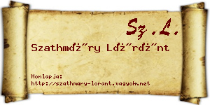 Szathmáry Lóránt névjegykártya